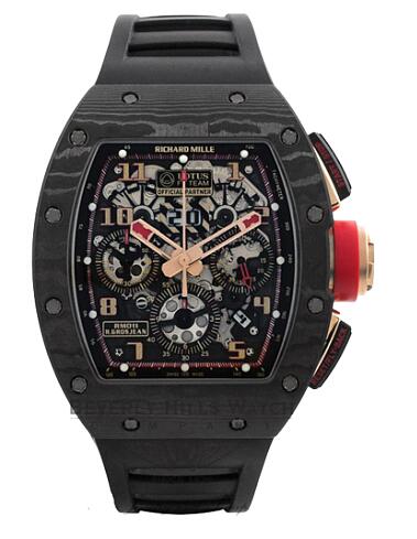 Richard Mille Replica Watch RM 011 NTPT Carbon Lotus F1 Team 511.72BH.91-1